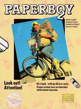 Paperboy 2 (UK) (1991) box cover front
